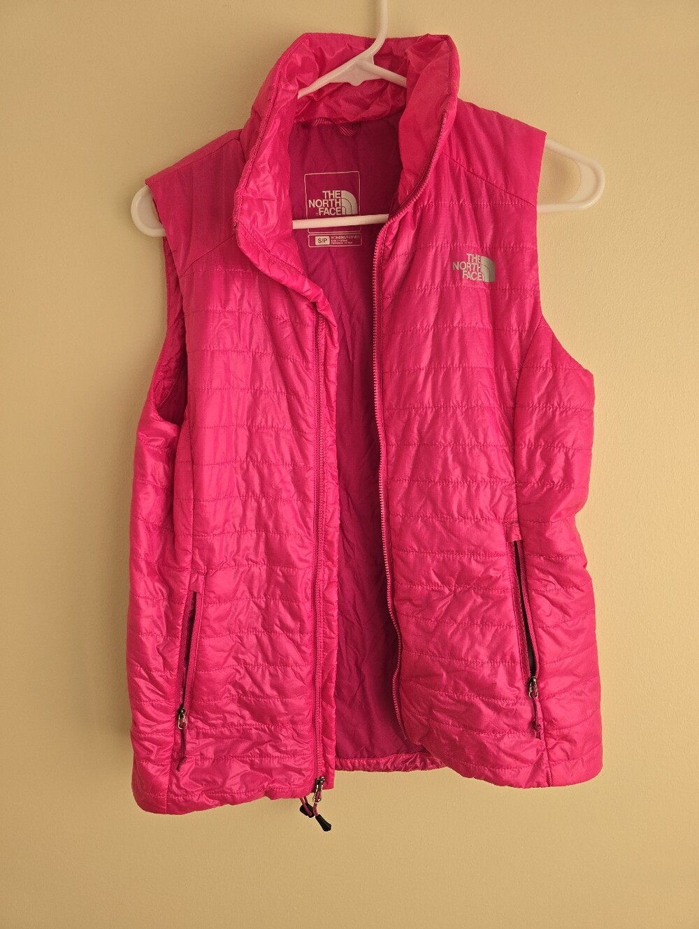 The North Face Women's Hot Pink Quilted Insulated Vest
